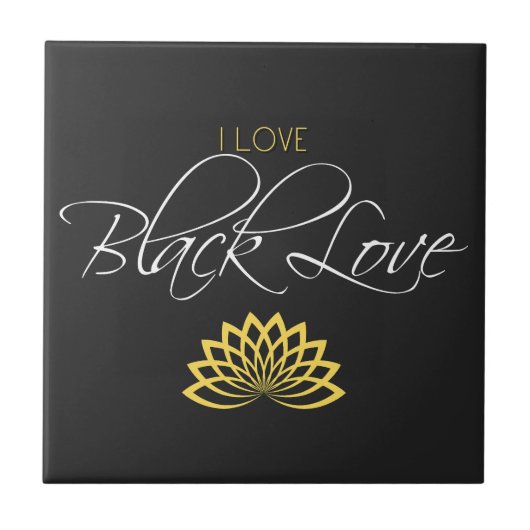 Black Love Tegeltje (Voorkant)