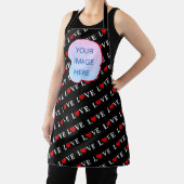 Black LOVE Trendy Black en White Schort (Insitu)