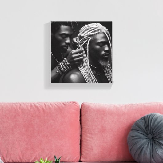 Black Love (vervolg) Canvas Afdruk (Insitu (Woonkamer))