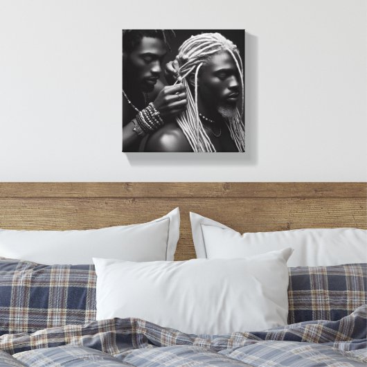 Black Love (vervolg) Canvas Afdruk (Insitu (Slaapkamer))