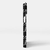 Black Love Written Words Print  iPhone Hoesje (Rechterkant)