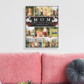 Black Lovely Botanical Floral Ma 8 Foto Collage Canvas Afdruk (Insitu (Woonkamer))