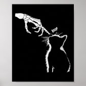 Black Lover Skeleton Hand Boop Funny Halloween 202 Poster (Voorkant)