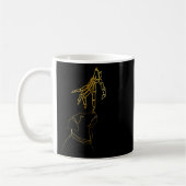 Black Lover Skeleton Hand Grappig Halloween 2023 Koffiemok (Links)