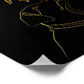 Black Lover Skeleton Hand Grappig Halloween 2023 Poster (Hoek)