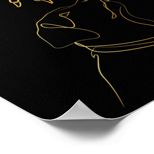 Black Lover Skeleton Hand Grappig Halloween 2023 Poster (Hoek)