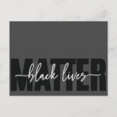 Black Loves Matter Typography Briefkaart (Voorkant)