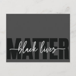 Black Loves Matter Typography Briefkaart