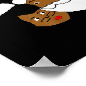 Black Loving Santa Claus And Mrs. Claus Ethnic Chr Poster (Hoek)