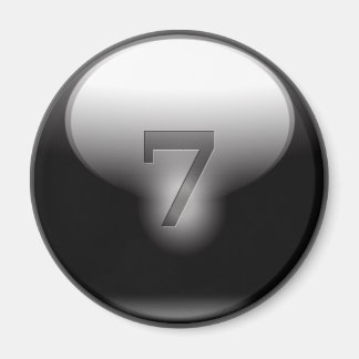 Black Lucky 7 Magneet