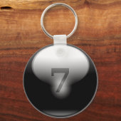 Black Lucky 7 Sleutelhanger (Voorkant)