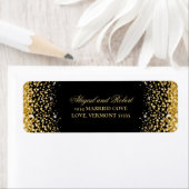 Black Luxury Gold Glitter Return Label (Insitu)