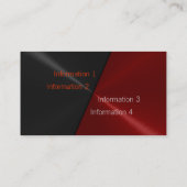 Black Luxury Metal Visitekaartjes (Achterkant)