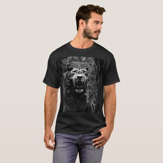 Black Lyon design 889 m T-shirt (Voorkant volledig)
