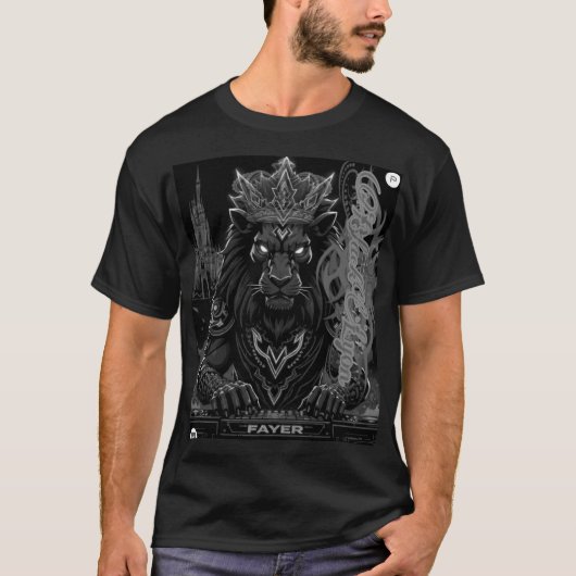 Black Lyon for djs 002 T-shirt (Voorkant)