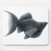 Black Lyretail Molly Mousepad Muismat (Voorkant)