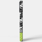 Black Macki Damask Marokkaanse gepersonaliseerde i Case-Mate iPhone Case (Achterkant / Links)