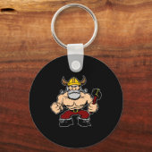 Black Mad Viking Sleutelhanger (Voorkant)