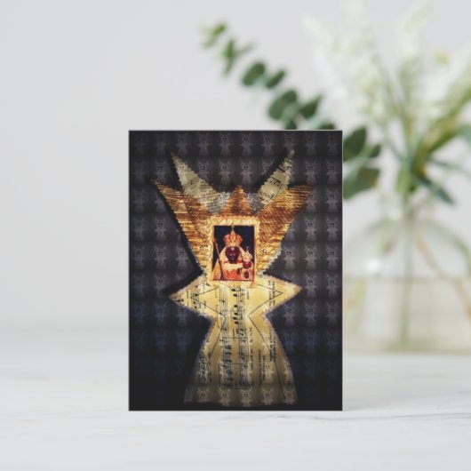 Black Madonna Briefkaart (Staand voorkant)