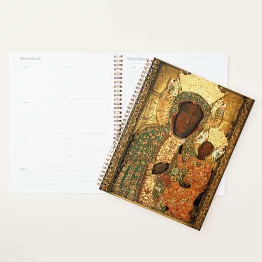 Black Madonna en Child Our Lady of Czestochowa Planner (Display)