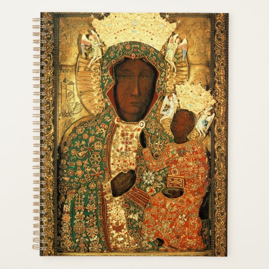 Black Madonna en Child Our Lady of Czestochowa Planner (Voorkant)