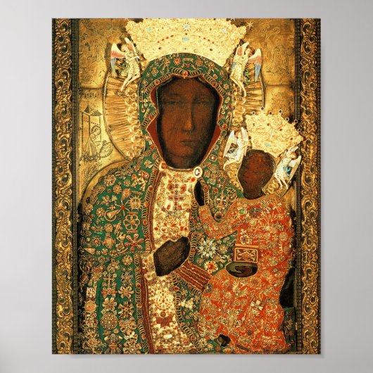 Black Madonna en Child Our Lady of Czestochowa Poster (Voorkant)