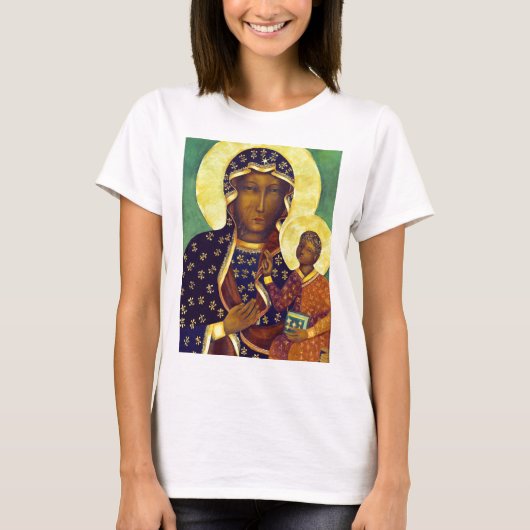 Black Madonna Icon Polen T-shirt (Voorkant)