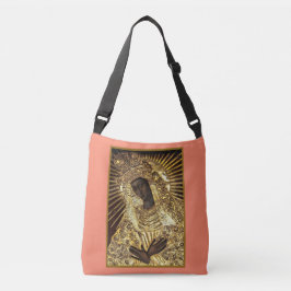 BLACK MADONNA in Gold riza Crossbody Bag Tas