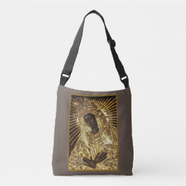 BLACK MADONNA in Gold riza Crossbody Bag Tas