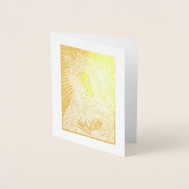 BLACK MADONNA in Golden Riza Oklad Revetment Kaart