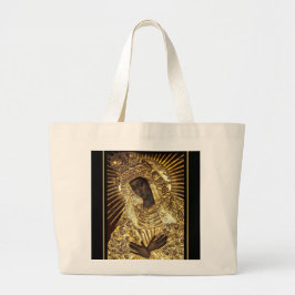 Black Madonna Jumbo Canvas tas