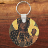 Black Madonna Poland Our Lady of Czestochowa print Sleutelhanger (Voorkant)