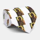 Black Madonna Poland Our Lady of Czestochowa print Stropdas (Opgerold)