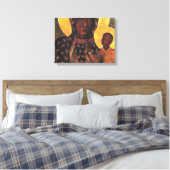 Black Madonna Polen onze dame van Czestochowa Canvas Afdruk (Insitu (Slaapkamer))