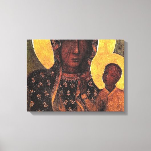 Black Madonna Polen onze dame van Czestochowa Canvas Afdruk (Voorkant)