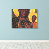 Black Madonna Polen onze dame van Czestochowa Canvas Afdruk (Insitu (Houten vloer))
