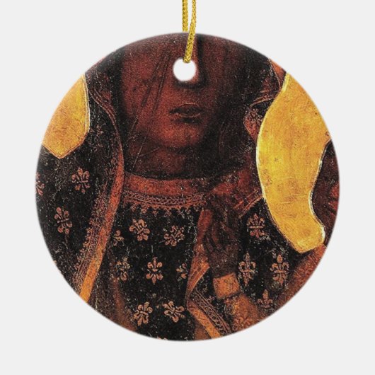 Black Madonna Polen onze dame van Czestochowa Keramisch Ornament (Voorkant)