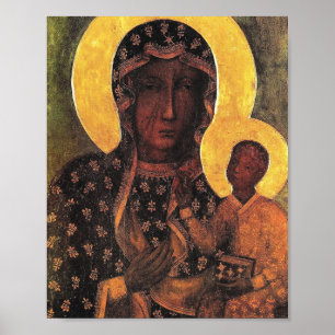 Black Madonna Polen onze dame van Czestochowa Poster