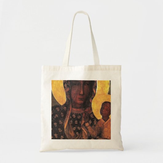 Black Madonna Polen onze dame van Czestochowa Tote Bag (Voorkant)