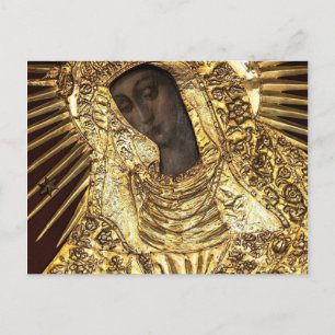 Black Madonna Polen onze dame van de genade Briefkaart
