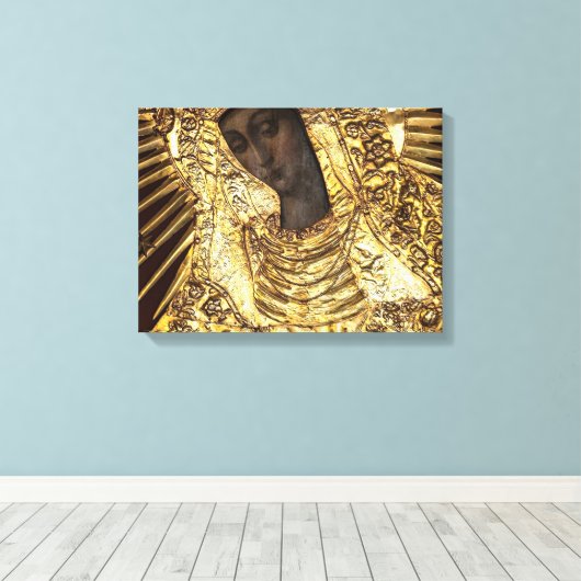 Black Madonna Polen onze dame van de genade Canvas Afdruk (Insitu (Houten vloer))