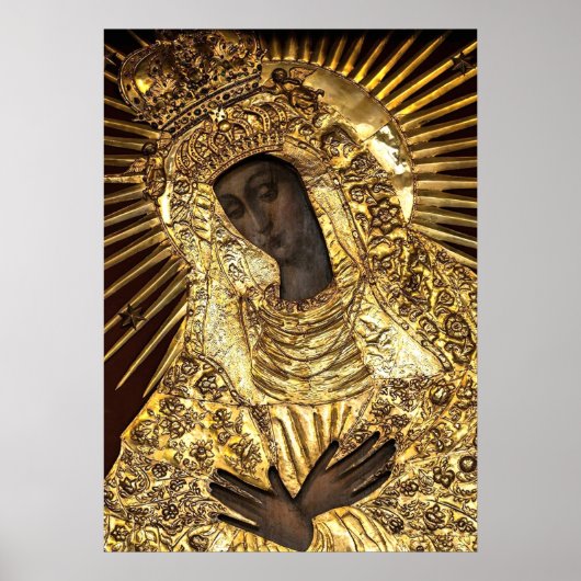 Black Madonna Polen onze dame van de genade Poster (Voorkant)