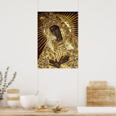Black Madonna Polen onze dame van de genade Poster (Keuken)