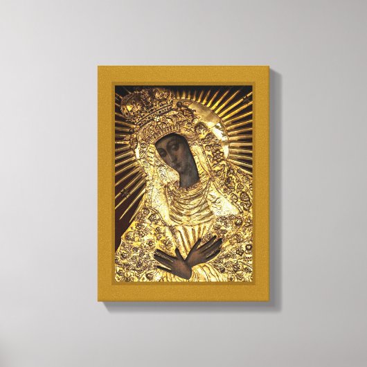 BLACK MADONNA Stretted Canvas Print (Voorkant)