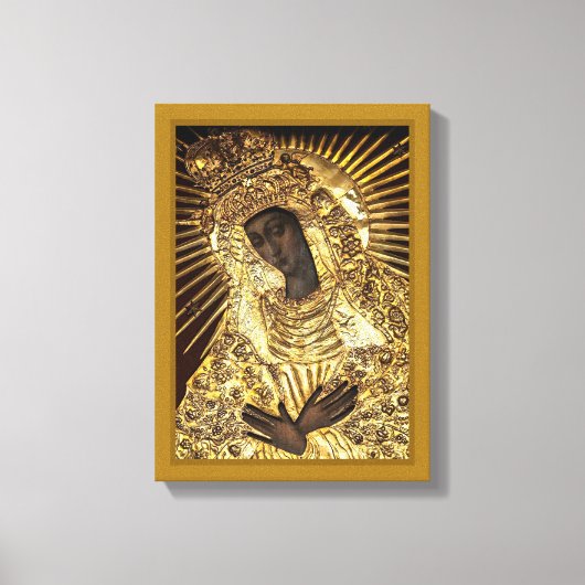 BLACK MADONNA Stretted Canvas Print (Voorkant)