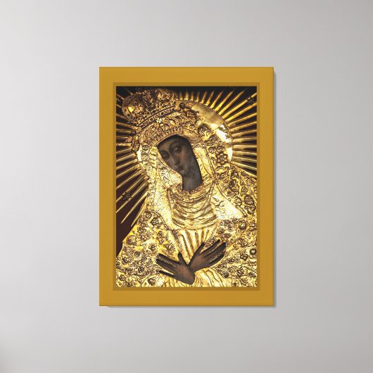 BLACK MADONNA Stretted Canvas Print (Voorkant)