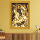 BLACK MADONNA Stretted Canvas Print (Insitu (Woonkamer))