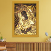 BLACK MADONNA Stretted Canvas Print (Insitu (Woonkamer))
