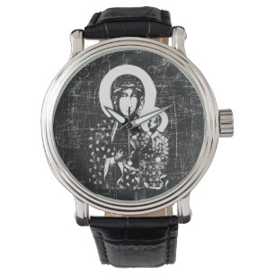 Black Madonna van Czestochowa Horloge