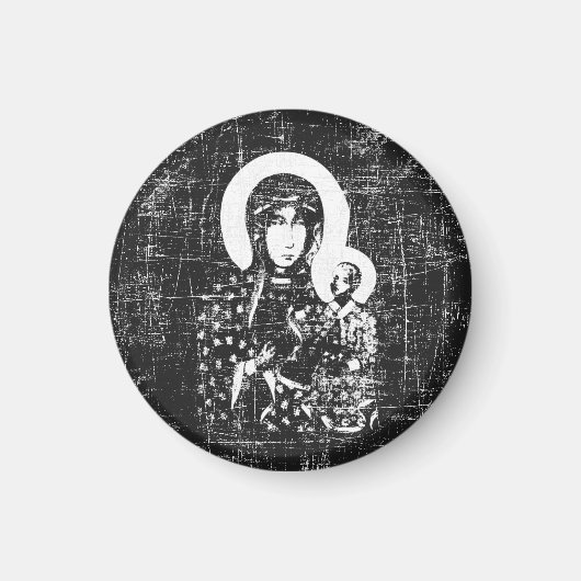 Black Madonna van Czestochowa Magneet (Voorkant)